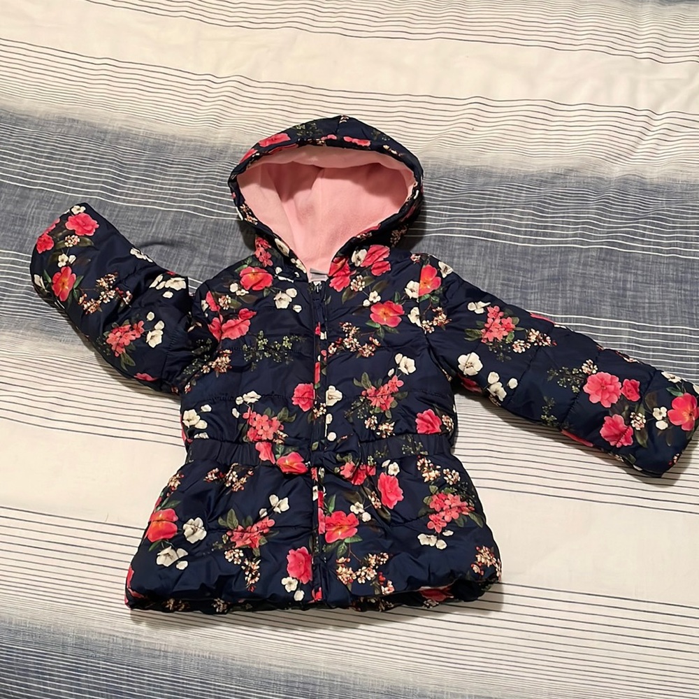Little Me Toddler Hooded Coat Size 3T